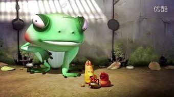 青蛙街头吃瓜,瓜果飘香引众人围观